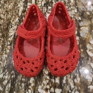 Mini Melissa Red Kids Dress Shoes